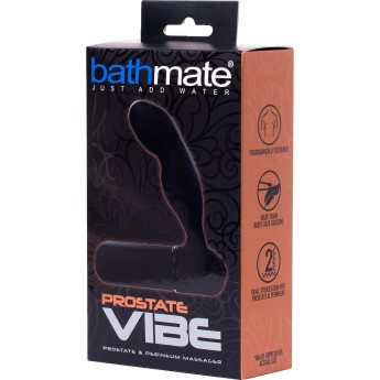 Анальная вибровтулка BATHMATE Prostate Vibe, чёрная
